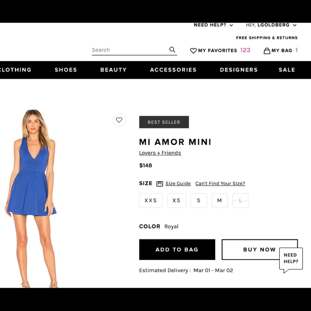 SOLD Mi Amor Mini Dress